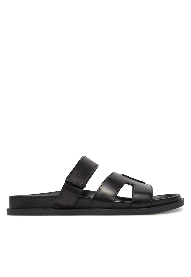 Papuci dama piele naturala negru - Negru