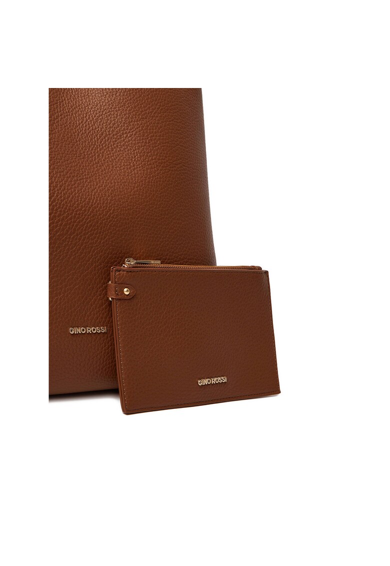 Geanta dama C-THANA-KQ031 - culoare brown - material textil