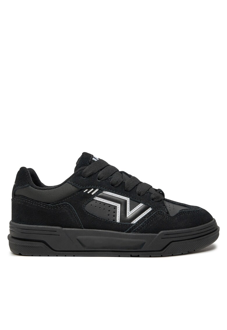 Tenisi dama - piele naturala - negru/alb -