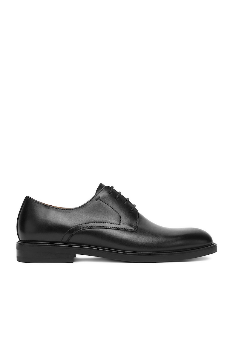 Pantofi barbati - piele naturala - negre -