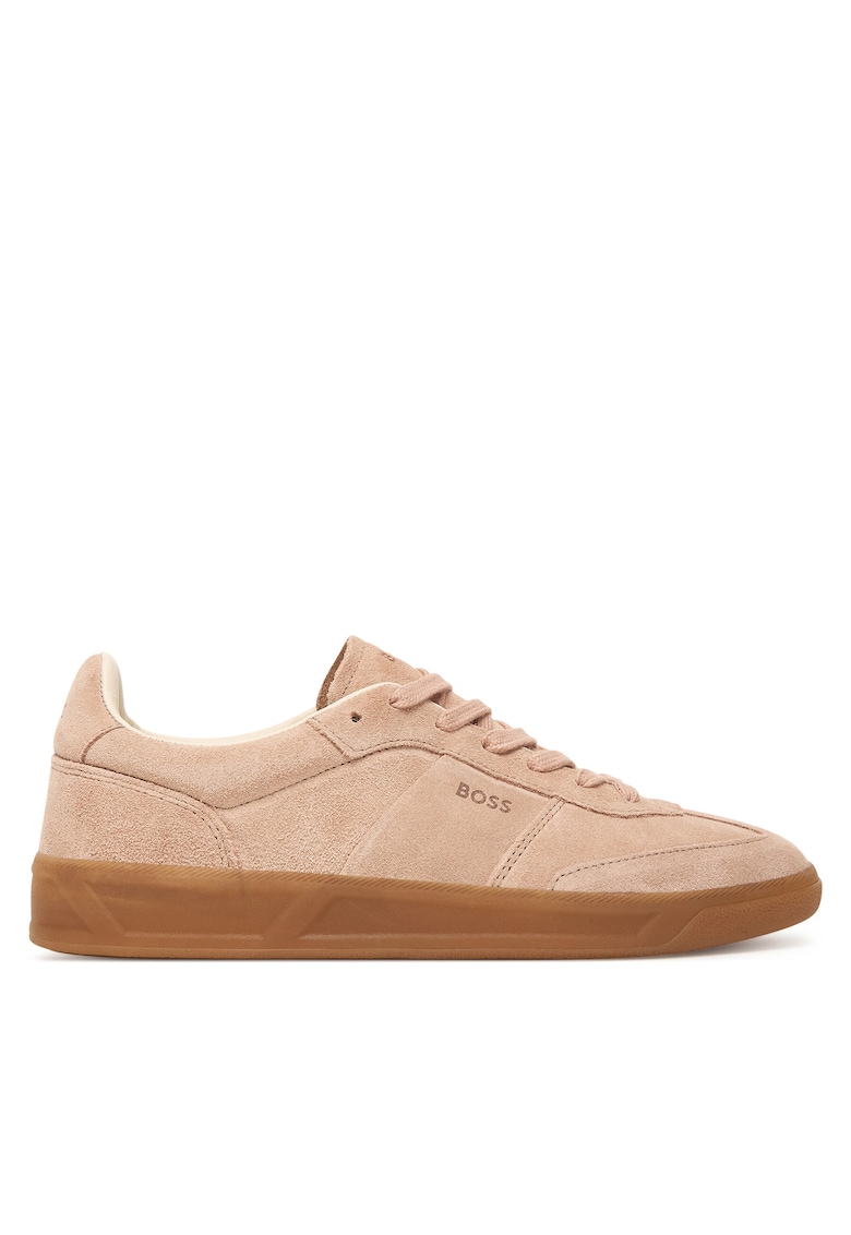 Pantofi sport dama model Brenta - piele naturala - bej - adidasi roz deschis/pastel