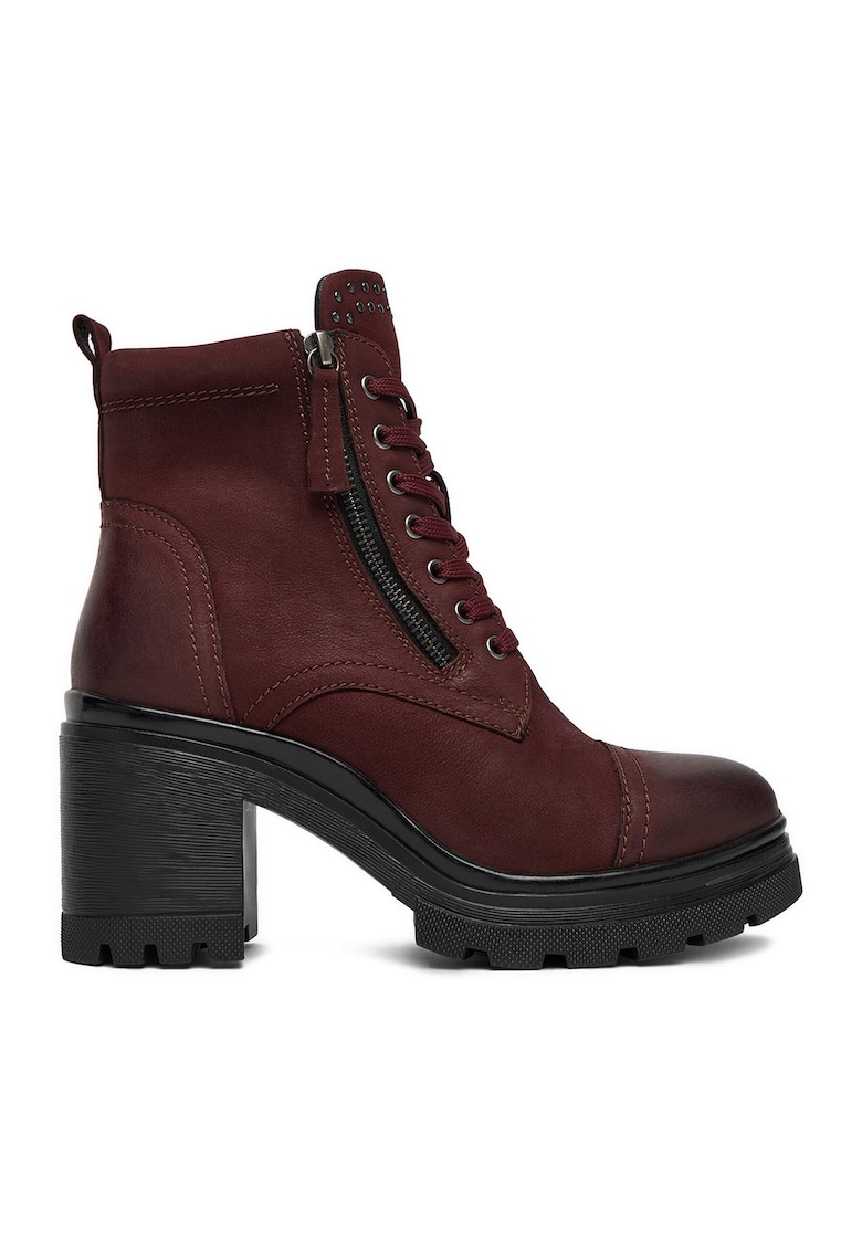 Lasocki Ghete dama bordo - piele naturala -