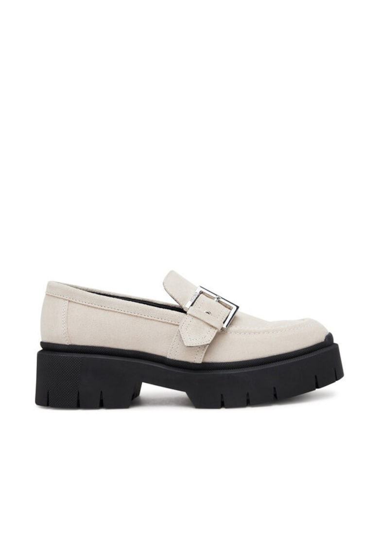 Mocasini dama Natural 102 - piele naturala - culoare naturala -