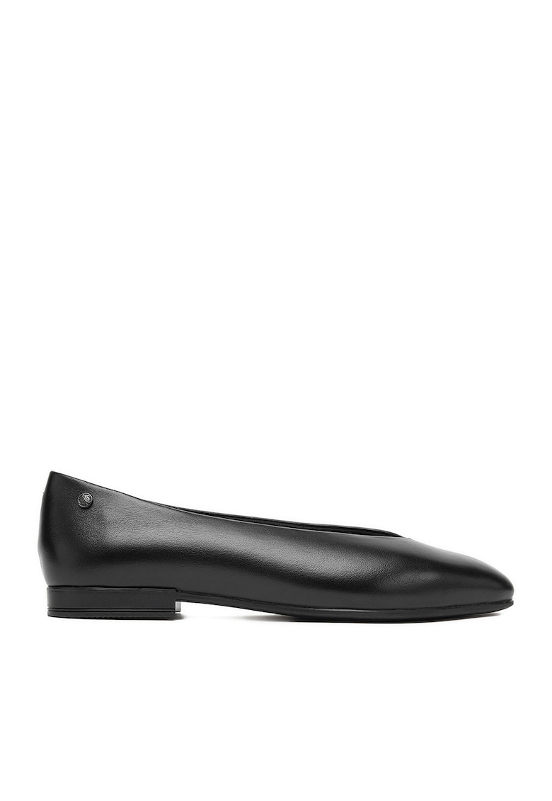 Balerini dama ROMI - piele naturala - negru