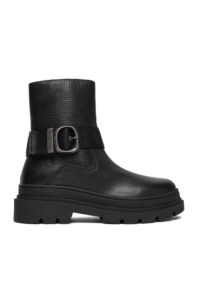 Ghete dama piele naturala - negru - CEO-WI45-VR-3400-03