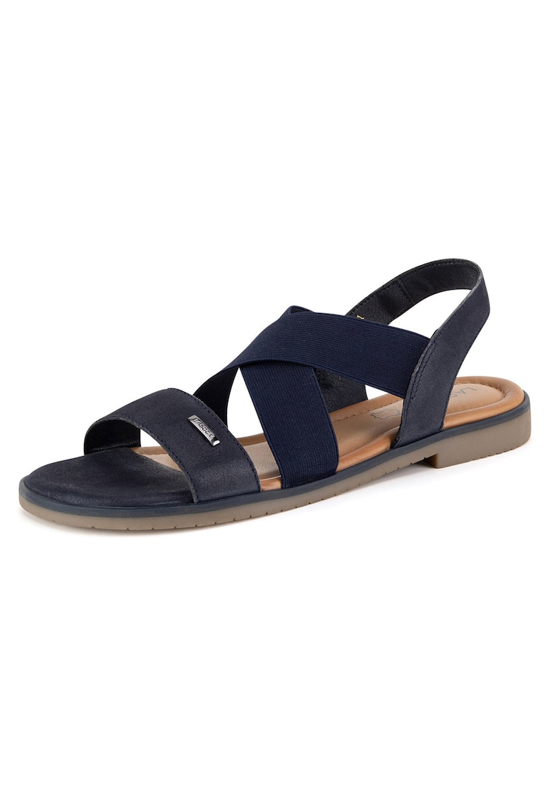 Sandale dama - bleumarin - tesatura
