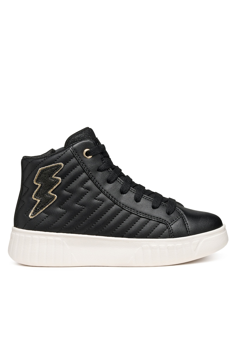 Pantofi copii - model J Mikiroshi - piele ecologica - negru
