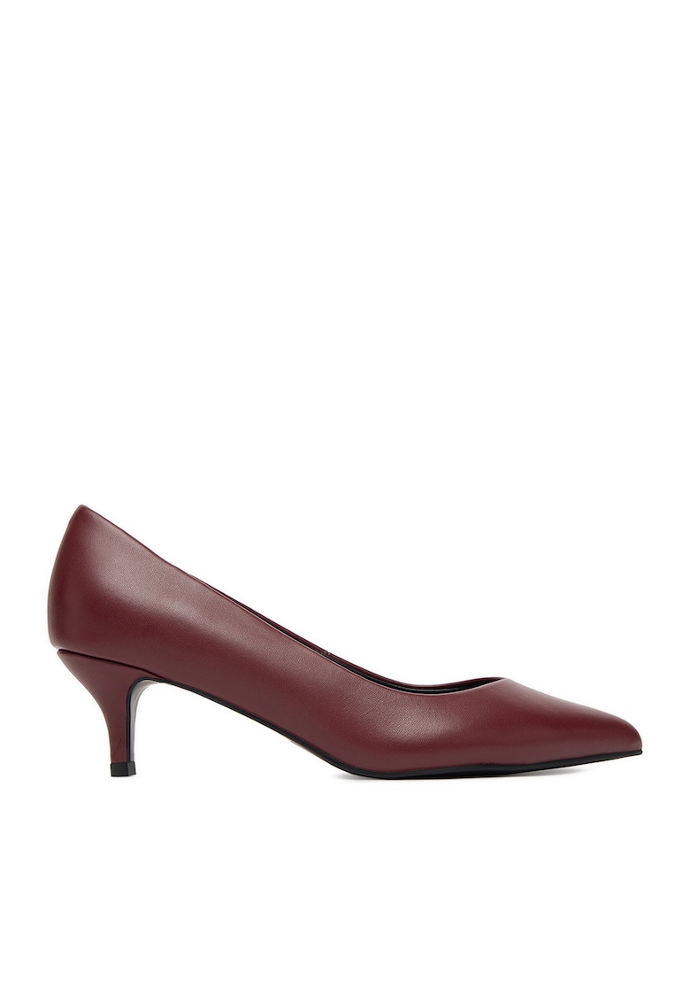 Pantofi dama - cu toc - grena - Visiniu