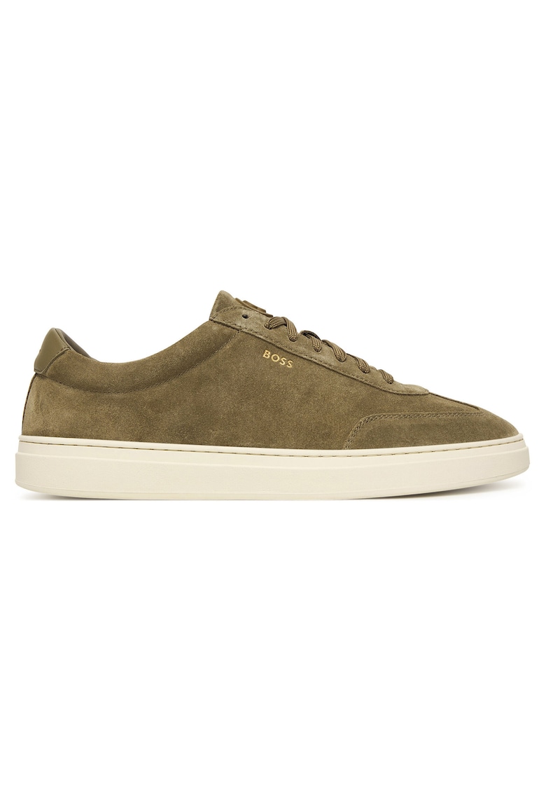 Tenisi model 301 Kieran - piele naturala - verde inchis