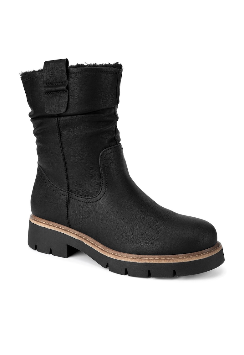 Botine dama WS6329-02 - Piele naturala - Negru