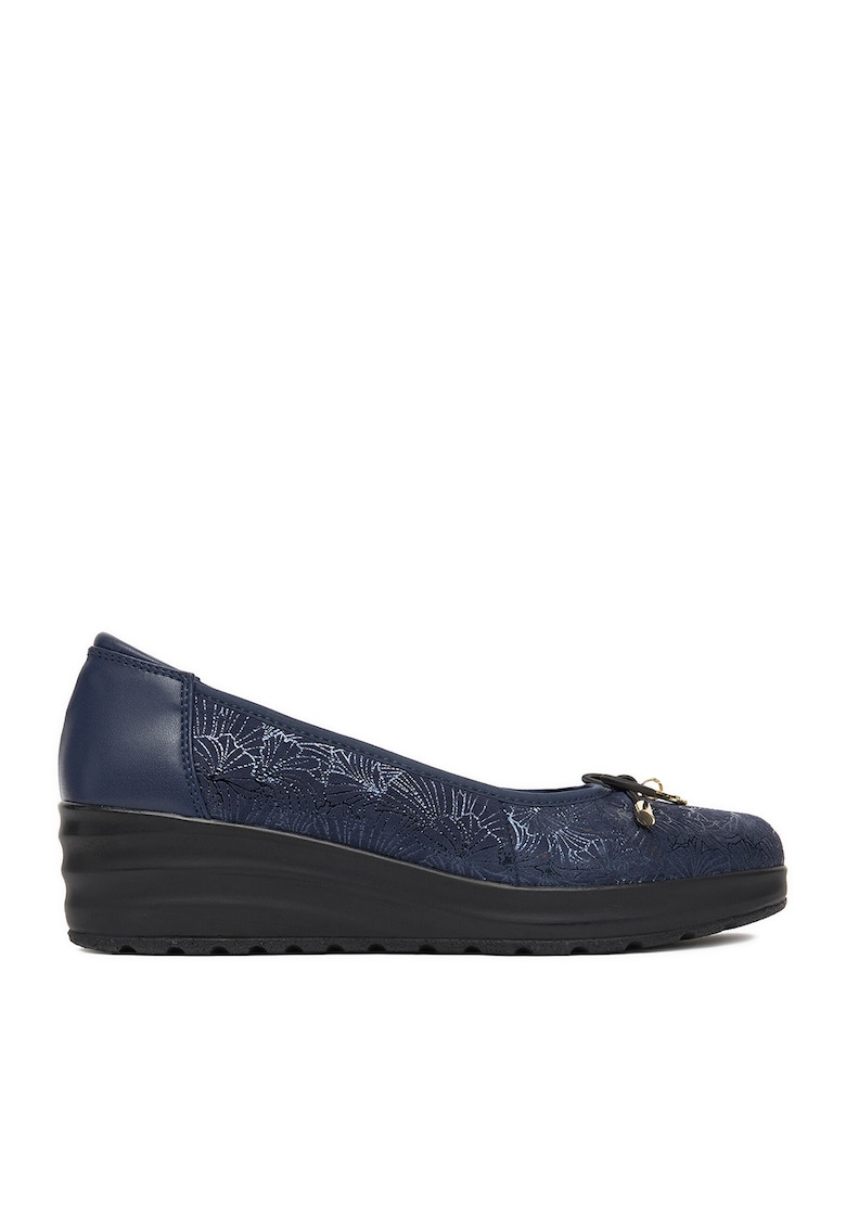 Balerini dama - textil - bleumarin