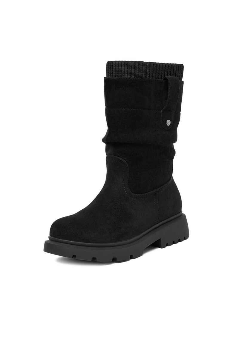 Cizme pentru fete textil - negru