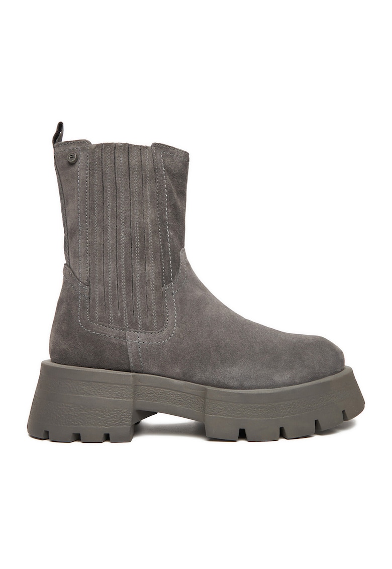 Ghete piele naturala - gri - CEO-WI16-525-01