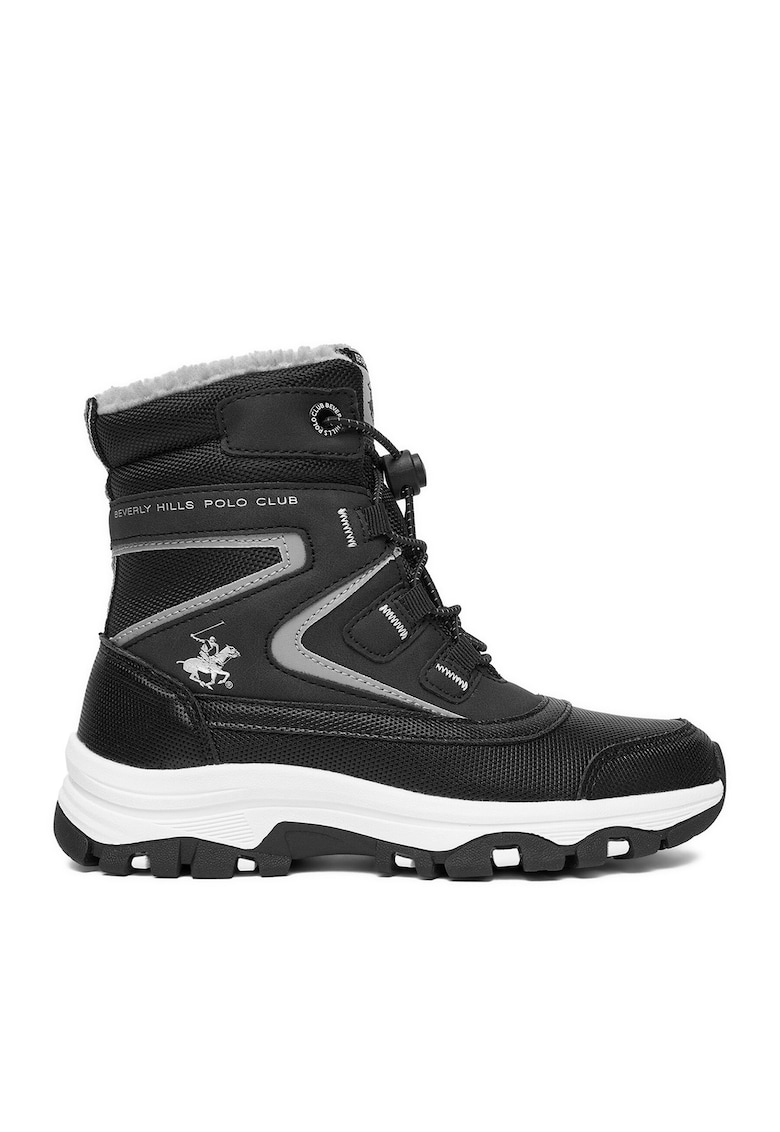 Ghete sport baieti - textil - negru
