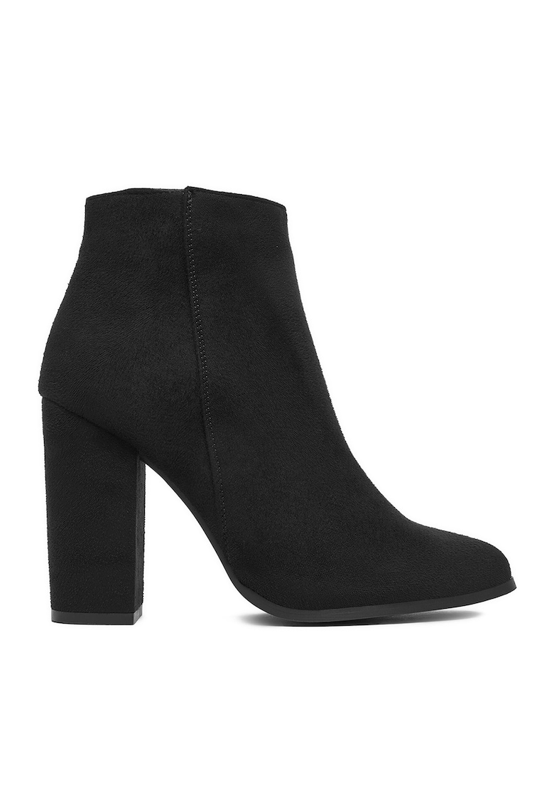 Botine dama BM-9075 - negru - sintetic
