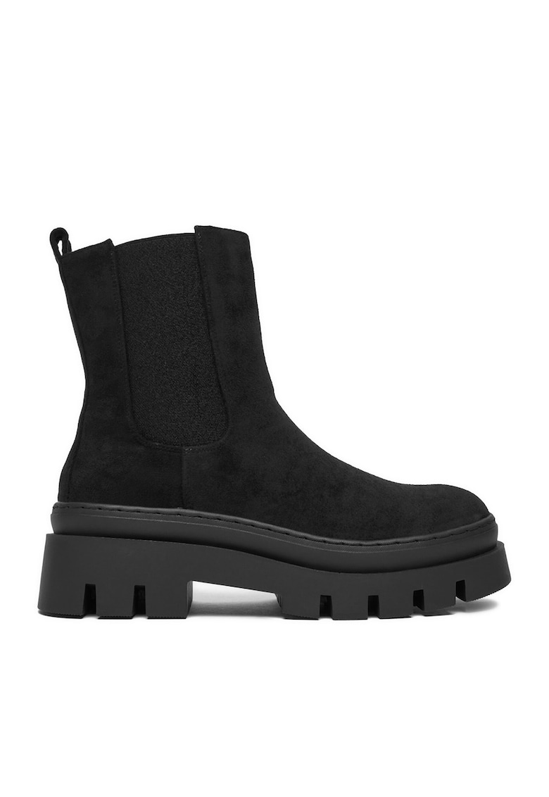 Botine dama HX21069-1A - Textil - Negru