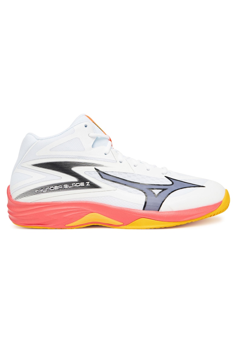 Pantofi sport barbati Thunder Blade Z Mid - alb - piele ecologica - pentru alergare