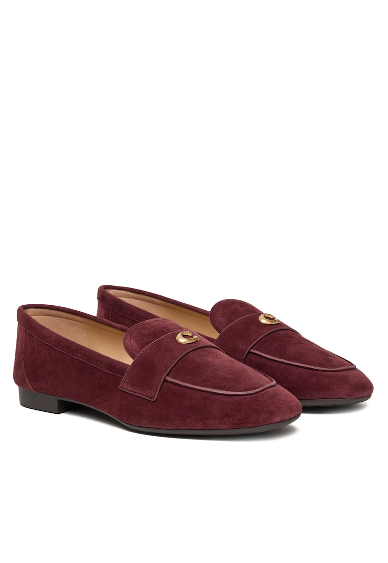 Mocasini dama - Merlot - piele naturala
