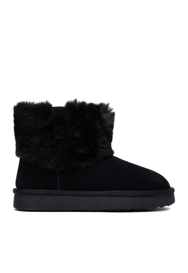 Ghete de zapada dama - CEO-HDR241212-18 - piele naturala - negru