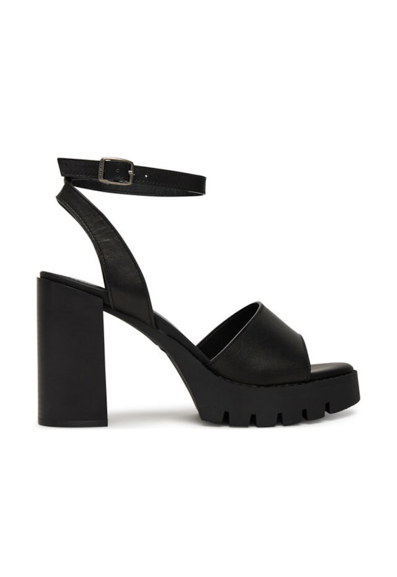 Sandale dama - piele - Negru