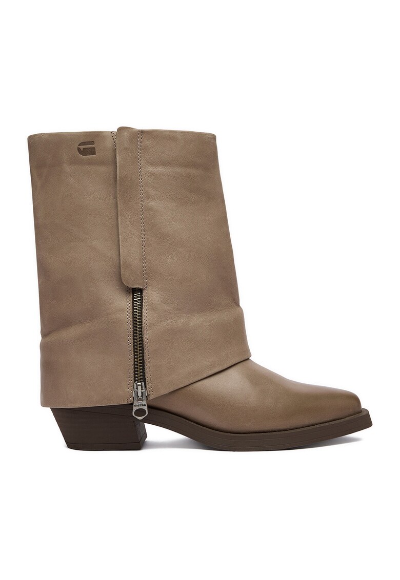 Botine dama Bej - Piele naturala - Bej