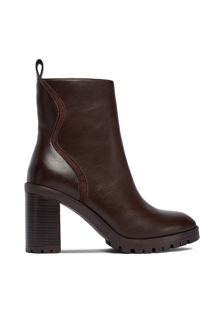 Botine dama CEO-HY2T625-6 - Textil - Maro