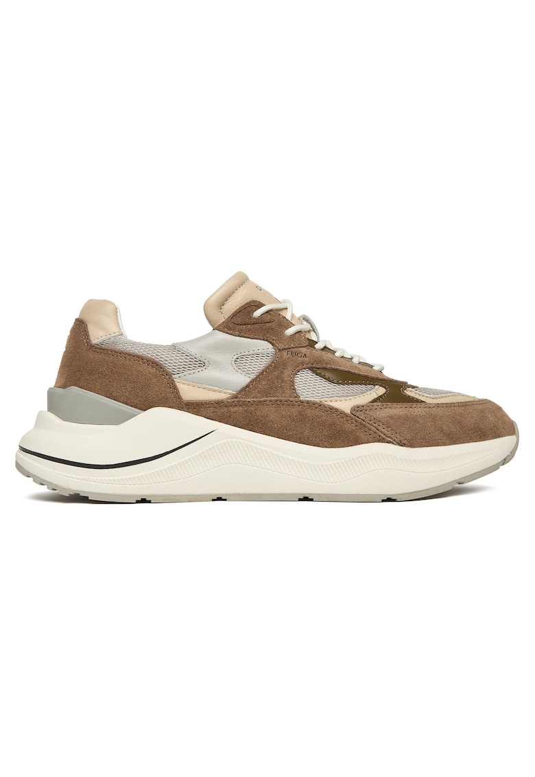 Tenisi barbati piele naturala - maro - model Sand Fuga Mesh
