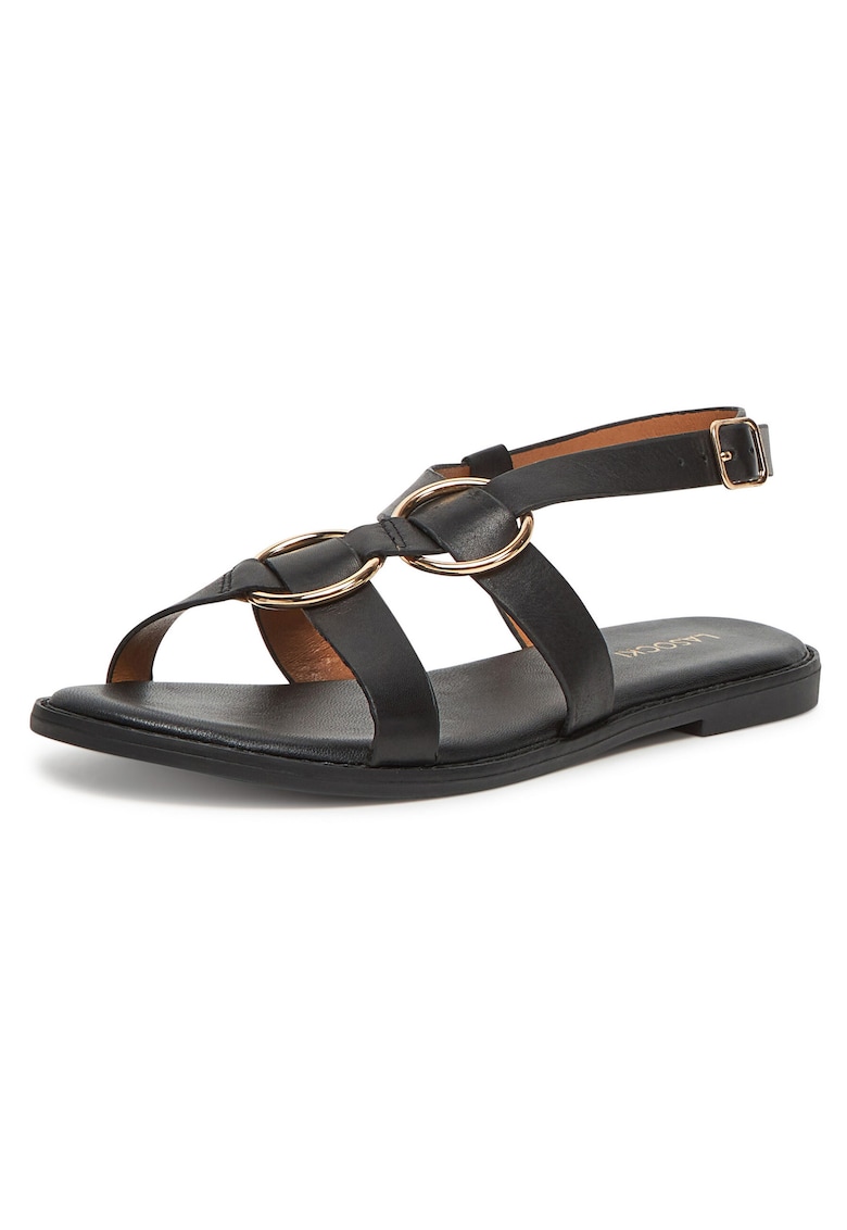 Sandale dama - piele negru - Negru