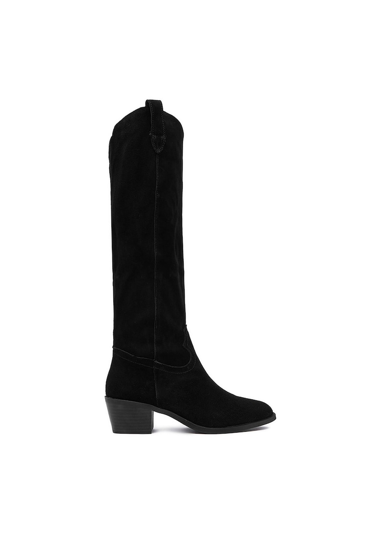 Cizme dama - cowboy - piele naturala - negru