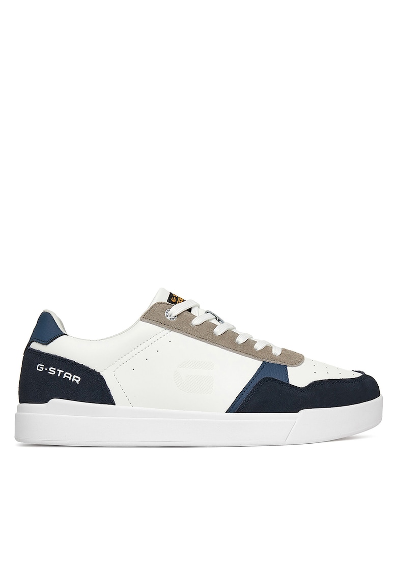 Tenisi barbati V5-10502 - piele naturala - alb