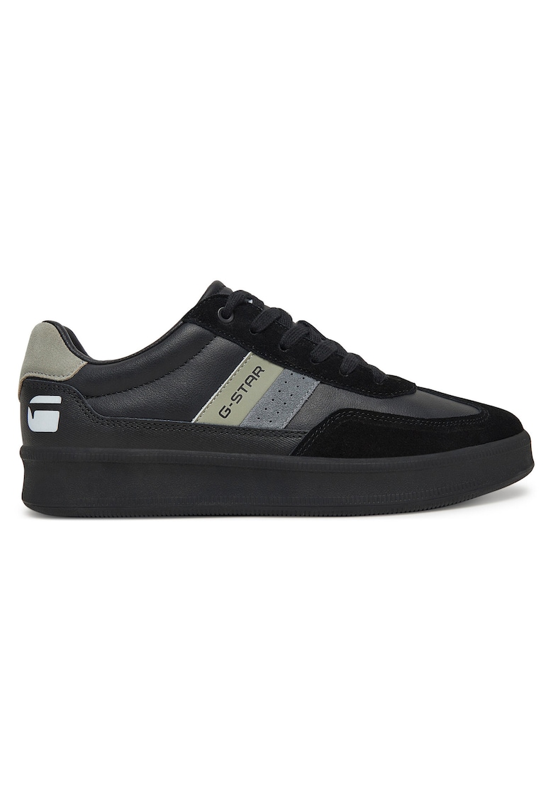 Tenisi barbati - CARTER-01-WE - piele naturala - negru