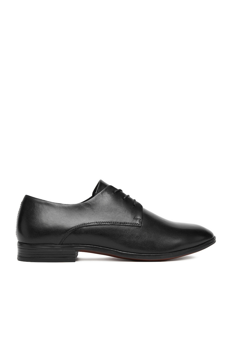 Pantofi barbati piele naturala - 69877 - Negru