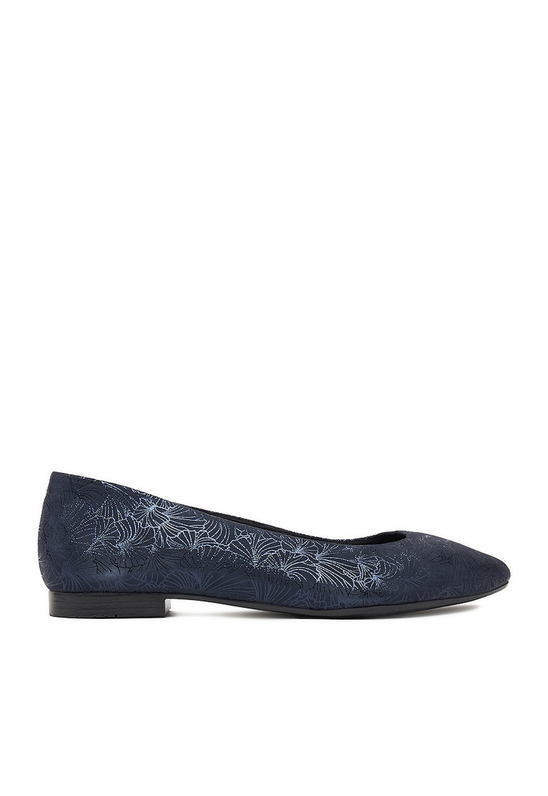 Balerini dama - piele naturala - bleumarin -