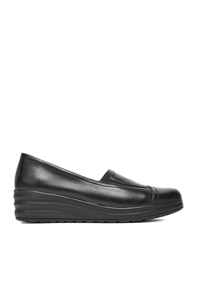 Mocasini dama piele naturala - Negru