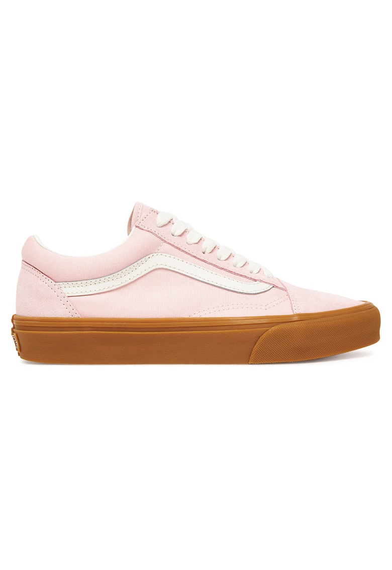 Tenisi unisex Old Skool - roz - piele naturala