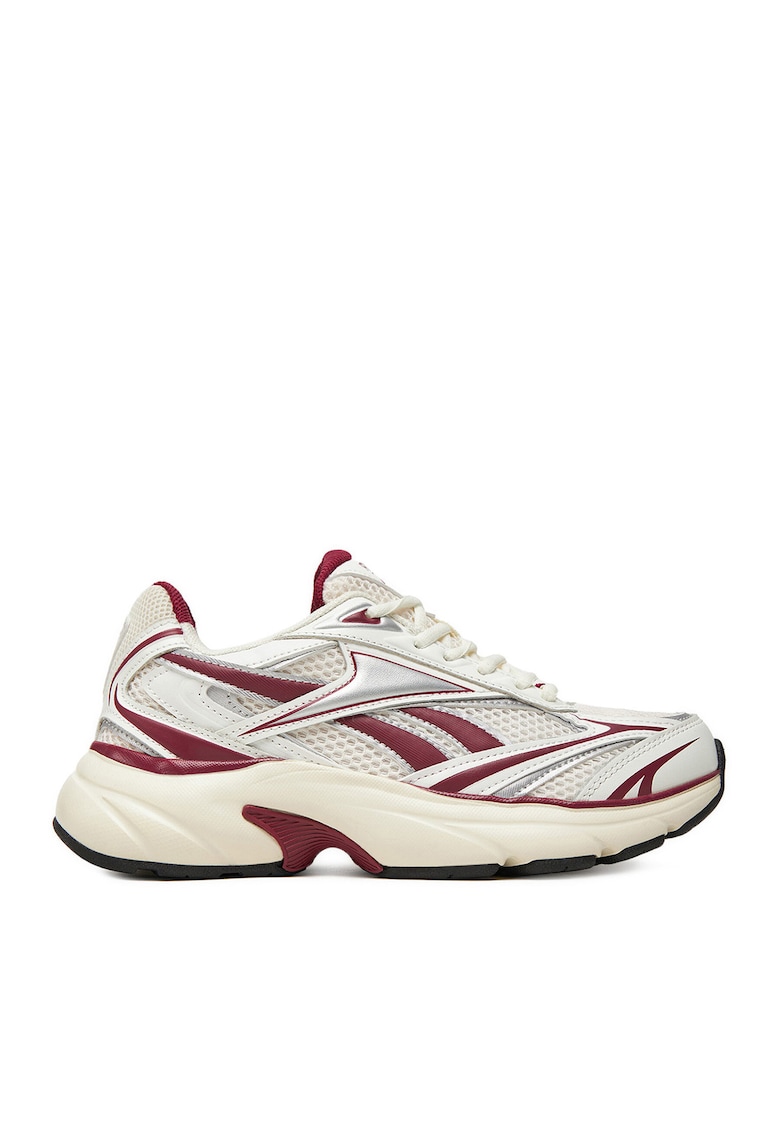 Pantofi sport dama - CEO-BELWAVE AR30278W - alb/rosu - tesatura