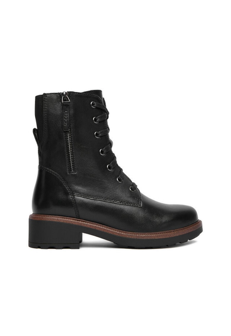 Ghete dama - piele naturala - negru - - Negru