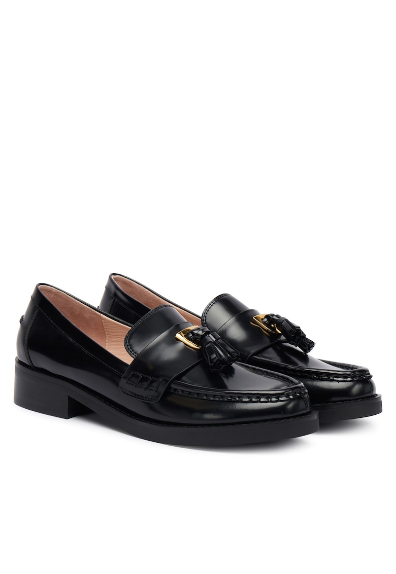 Mocasini dama piele naturala - negru