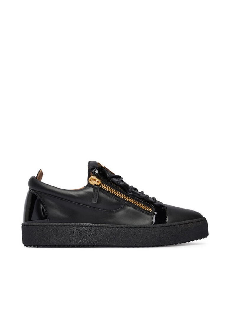 Tenisi barbati piele naturala - negru - RU50000/003