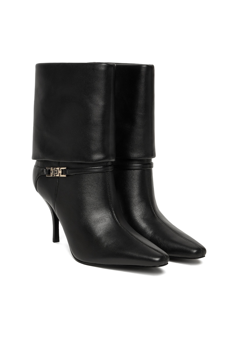 Guess Botine dama FLFNXX LEA10 - Piele naturala - Negru -