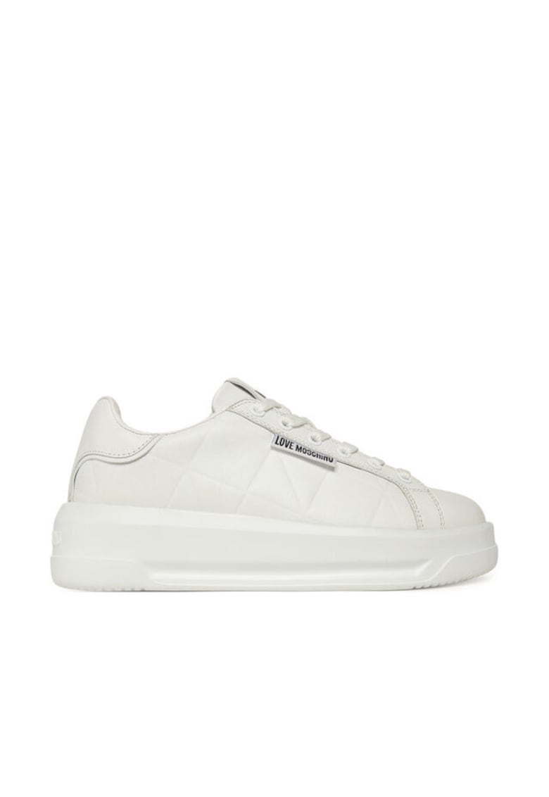 Love Moschino Tenisi dama JA15335G0NIEC10A - piele naturala - alb
