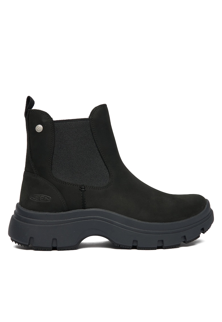 Keen Ghete Chelsea piele naturala - negru