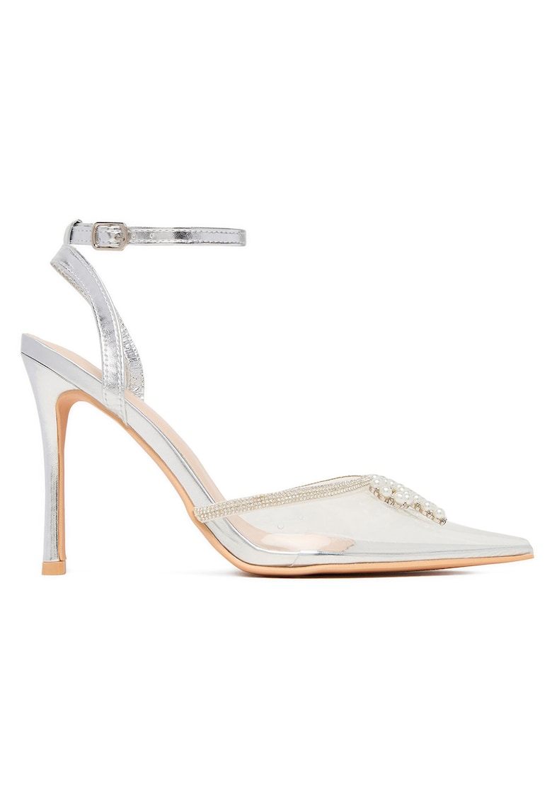 Sandale dama - LIA SILVER RU - transparent - toc