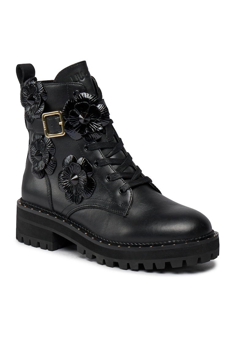 Ghete dama negru - piele naturala -