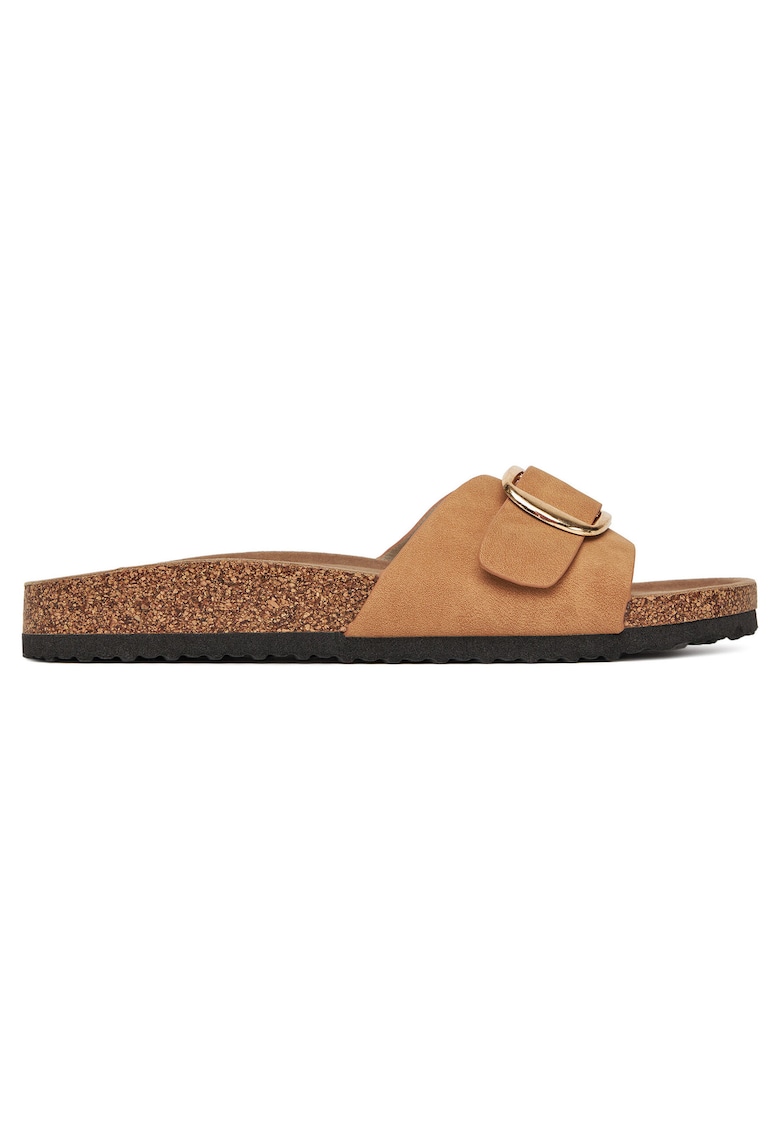 Slapi dama - LB-P1598-YLD - culoare maro