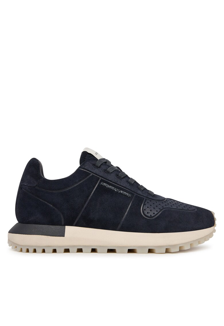 Adidasi sport barbati - bleumarin - piele naturala
