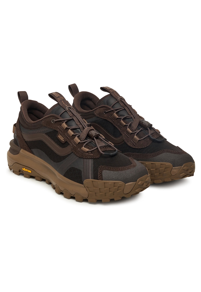 Adidasi unisex - piele naturala/textil - talpa groasa - maro -
