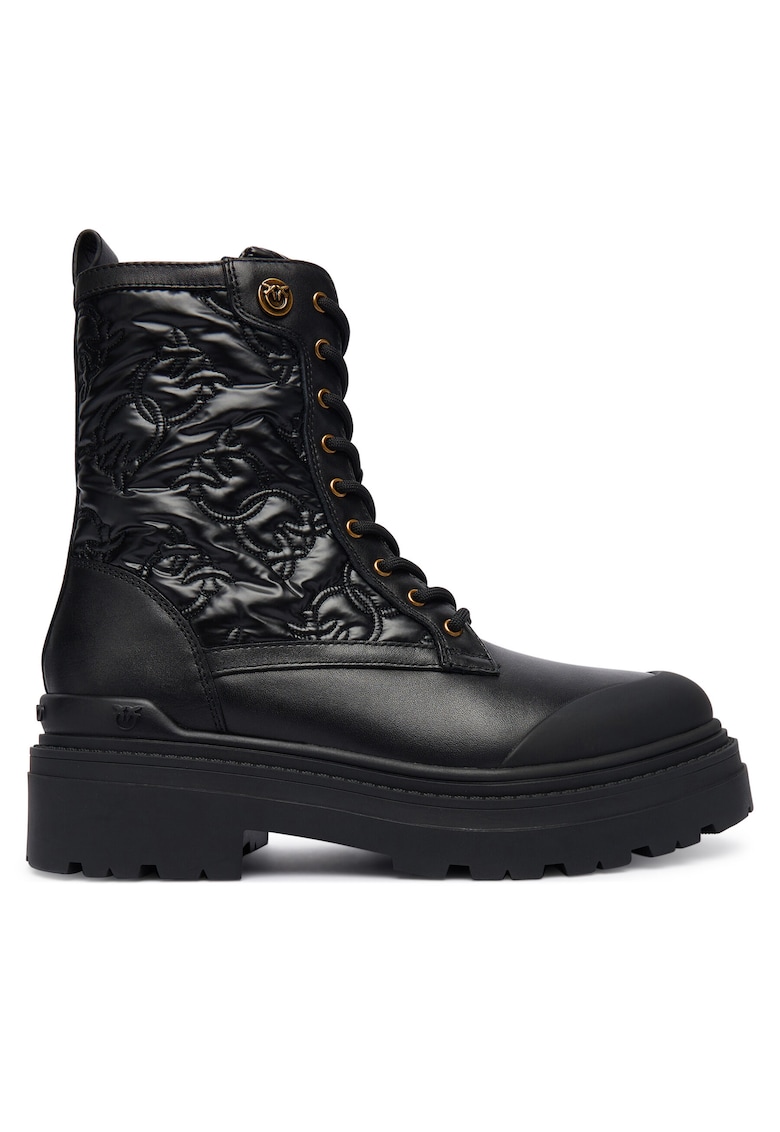 Ghete dama - Piele naturala - Negru - Negru
