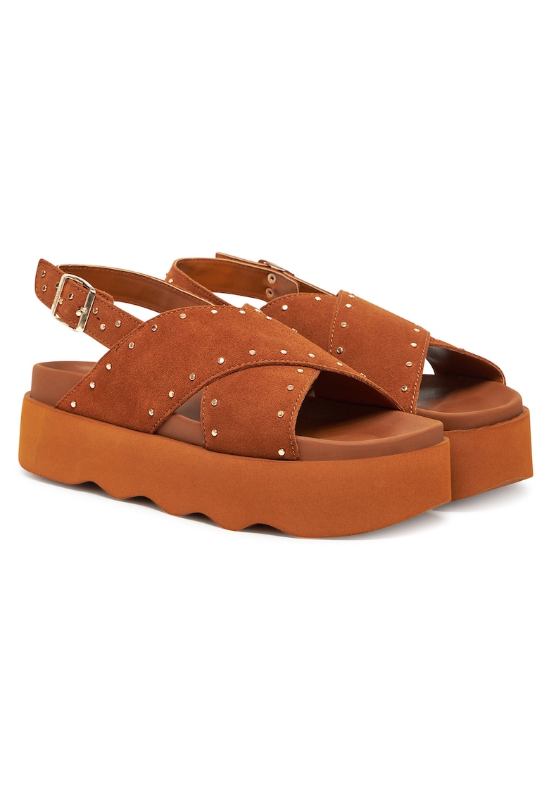 Sandale dama - Cognac 1175 - piele naturala