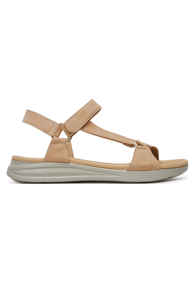 Sandale dama - bej - material sintetic - inchidere velcro